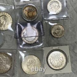 Wow! $39.30 Each! Lot Of 56 Silver Vintage US Morgan & Mexico High Grade Coins