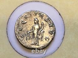 XXX RARE FRAMED SILVER ROMAN COIN Emperor GORDIAN 238AD -244AD XF triple Matted