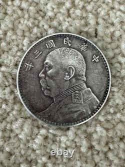 Yuan Shih Kai, $1 silver Dollar, 1914-year-3 (LM 63 Y-329)